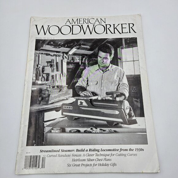 American Woodworker Magazine Lot December 1990 February April June December 1991 - Picture 10 of 14